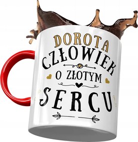 Piros Bögre Dorottya Feleség Barátnő Ajándék Nyomtatott Fotóval