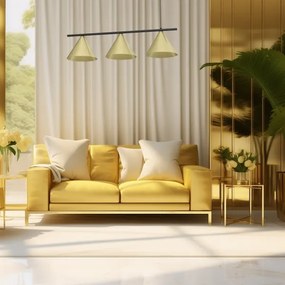 CAPITAL kábelen függő csillár 3xGX53/15W/230V arany