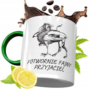 Zöld Bögre Barátnak Születésnapi Ajándék Nyomtatott Fotóval