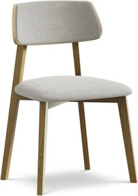 Világosszürke tömörfa étkezőszék Niu – Makamii