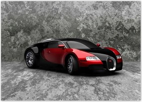 Poszter 70x50 Bugatti Veyron Piros