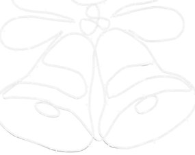 Karácsonyi Harang 144 LED-del Sokszínű 56 x 46 cm PVC