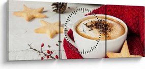 Kép - Cappuccino (órával) (90x30 cm)