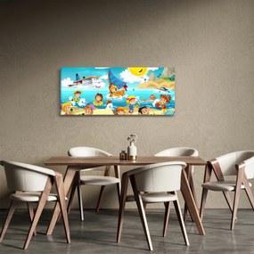 Kép - Egy nap a tengerparton (120x50 cm)