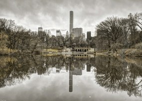 Poszter 42x29,7cm Alsó-Manhattan panoráma a Central Parkból 2, Assaf Frank