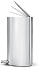 Simplehuman Pedálos szemetes 6 l, félkör alakú,matt rozsdamentes acél, műanyag