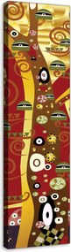 Vászonkép 45x145 Az élet fája Gustav Klimt modernizmus arany dekoratív spirálok