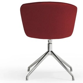 Borvörös kárpitozott étkezőfotel szett 2 db-os Add – Teulat