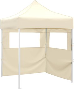 vidaXL Partysátor Krém 200 x 200 x 315 cm Oxford Szövet