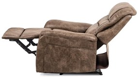Kávébarna Vintage Szövet Fekvőfotel. TV-5053 COF3
