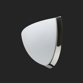 Osmont 44581 Nela DL2 fali üveg lámpa polírozott rozsdamentes acél fehér IP43