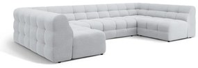 Világosszürke sarokkanapé (U alakú) Kendal – Micadoni