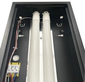 Fénycsöves lámpa T8 2xG13/18W/230V 120 cm fekete