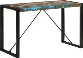 vidaXL tömör újrahasznosított fa étkezőasztal 120 x 55 x 76 cm