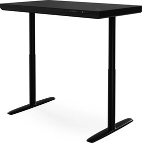 Elektromos ülő-álló íróasztal fiókkal és Qi vezeték nélküli töltővel fekete, 1200 mm: ELLIS