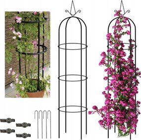 Pergola Kerti Obeliszk Fém Virágok Rózsák Növények Horgonyok Ajándék Szilárd