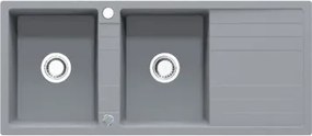 RIVA 2B 1D 1160x500 gránit mosogató TITÁN SZÜRKE GRANMASTER
