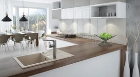 Andante gránit mosogató_beige_1 medence+csepegtető