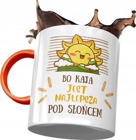 Narancssárga Bögre Kai Barátnő Feleség Ajándék Nyomtatott Fotóval