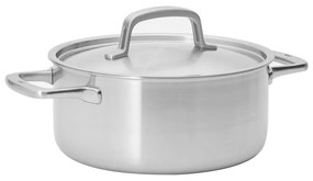 Indukciós tűzhelyhez alkalmas rozsdamentes acél lábas fedővel 4 l Lucca 3.0 – FABINI