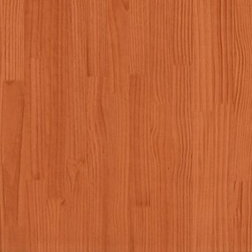 viaszbarna tömör fenyőfa ágykeret fiókokkal 75 x 190 cm