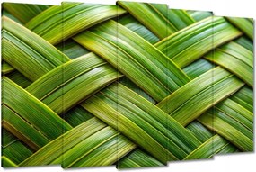 Vászonkép 150x95 Zöld fonott zöld ratt