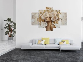 Kép - Lány rózsákkal (150x105 cm)