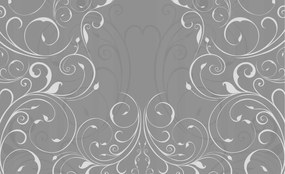 Fotótapéta flizelina Szürke Art Deco növényi motívumok geometria 312x219 +ragasztó