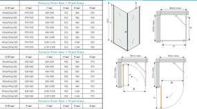 Mexen Pretoria zuhanykabin 60x100cm, 6mm-es üveg, króm profil-átlátszó üveg, 852-060-100-01-00