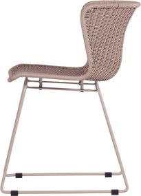 Bézs műrattan kerti szék szett 2 db-os Wings – WOOOD