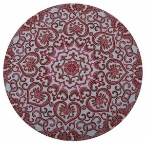 Asztalterítő Iva Mandala piros, 38 cm