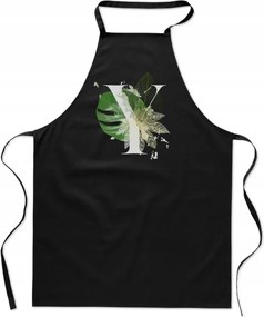 Konyhai Kötény fekete Y Betűvel monogram Yurji generáció FA_393_cz