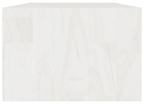 fehér tömör fenyőfa dohányzóasztal 110 x 50 x 34 cm
