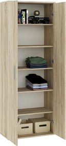 Kétajtós polcos szekrény Sonoma színben KLARA