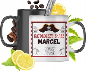 Mágikus bögre Marcelnek Fekete matt nyomott mintával 330ml