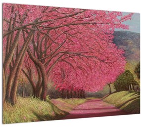 Virágzó fák képe (70x50 cm)