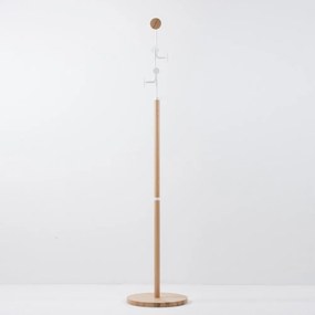 Hook tömör tölgyfa állófogas fehér elemekkel - Gazzda