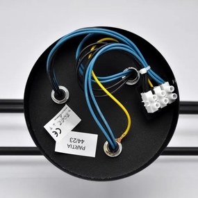 LED Felületre szerelhető csillár CAMBRIDGE 6xE27/8W/230V fekete