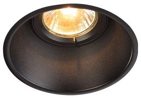 Süllyesztett lámpa, billenthető, fekete, GU10, SLV Horn-T 113140
