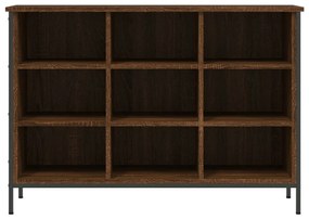 barna tölgyszínű szerelt fa cipősszekrény 100x35x70 cm