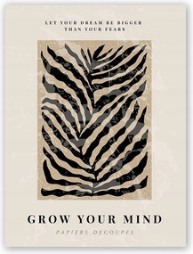 Boho absztrakt levél Poszter B2 50x70cm #T55