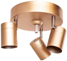 ByRydens 4200710-6501 - CORRECT spotlámpa 3xGU10/7W/230V arany, Ø 20 cm