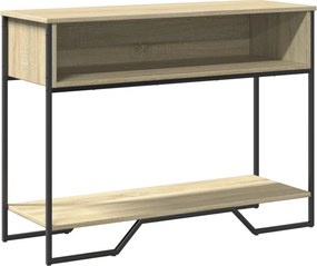 vidaXL sonoma tölgy színű szerelt fa dohányzóasztal 100x35x74,5 cm