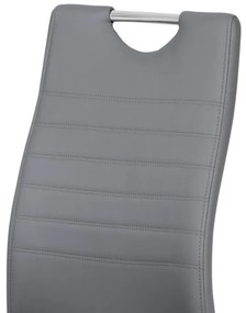 Szürke Ekobőr Étkezőszék. DCL-418 GREY