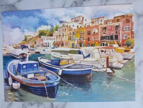 Grafika Keret Olaszország Italia Procida