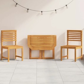 3 darabos Kerti Bistro Szett Tömör Akác Fából