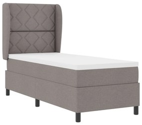 Ágykeret Matrac Fekvőfelülettel Taupe 80x200 cm Szövet