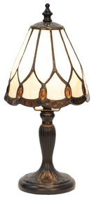 Tiffany asztali lámpa Fehér Ø 14x31 cm