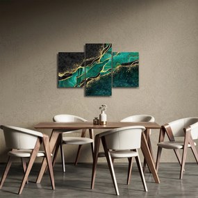 Kép - Kerozin-arany márványozás (90x60 cm)