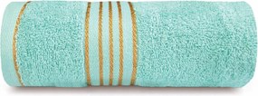 Fürdőlepedő Tiwano J. Türkiz arany bordűrrel 50x90 pamut Darymex